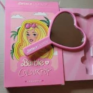 Barbie X Colourpop hand mirror